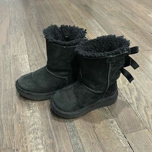 Black UGG Bailey Bow boots